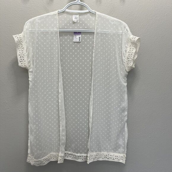 Evsie | Maurice’s Tween Girls Kimono Sheer White New With Tags Size Medium - Picture 3 of 6